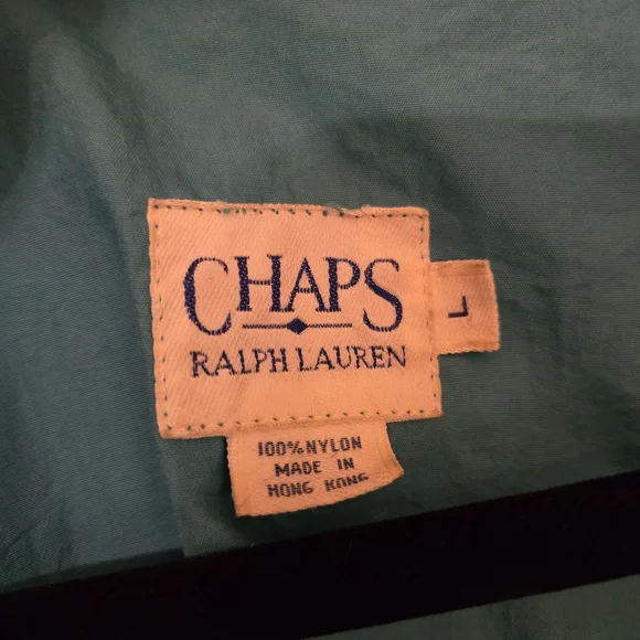 Chaps Ralph Lauren Teal and Purple Raincoat Windbreaker Vintage - Picture 3 of 3